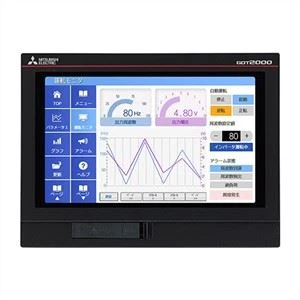 Mitsubishi 7 tums bred TFT-panel HMI-grafisk operatörsterminal GT2107-WTBD
